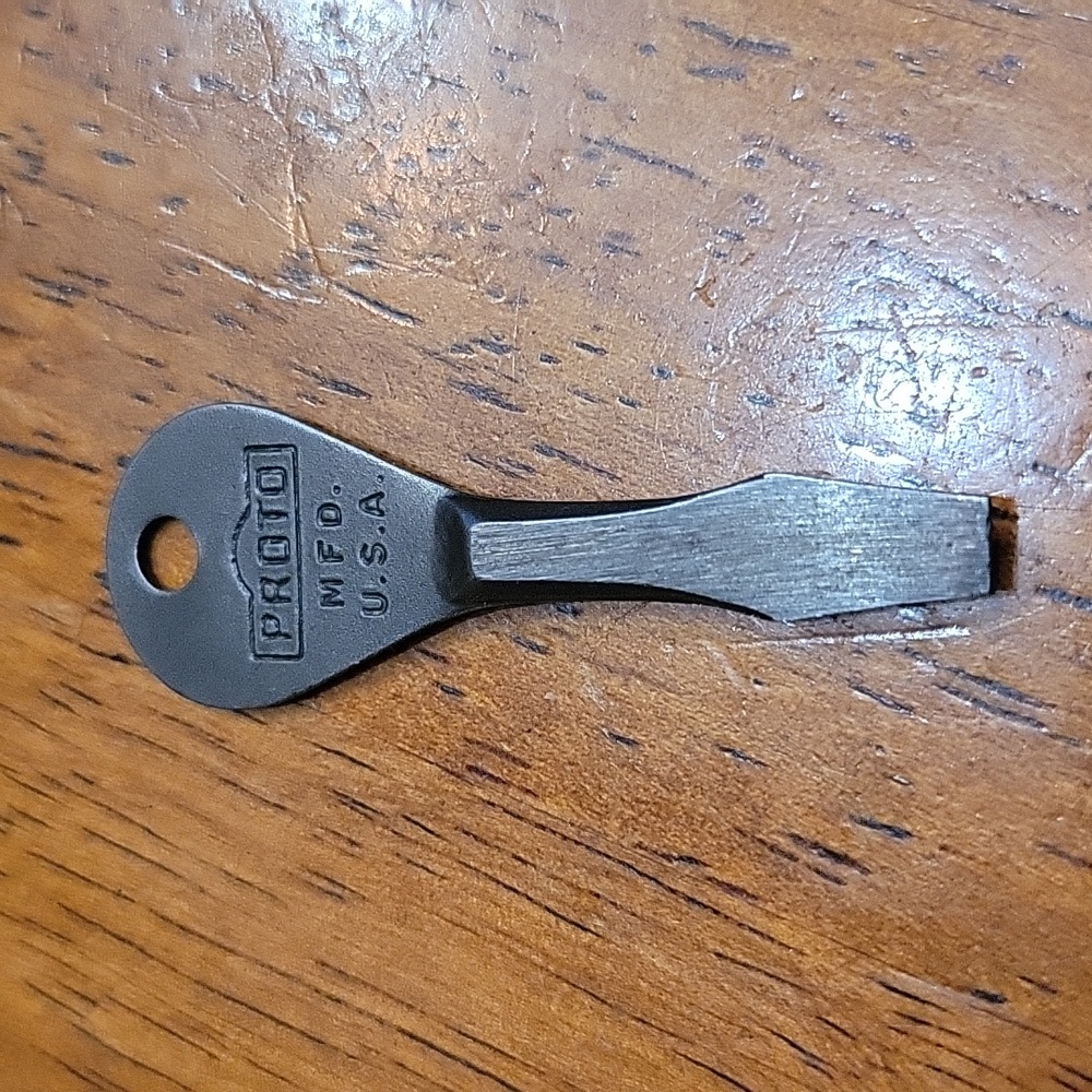 Vintage Proto Metal Keychain Screwdriver